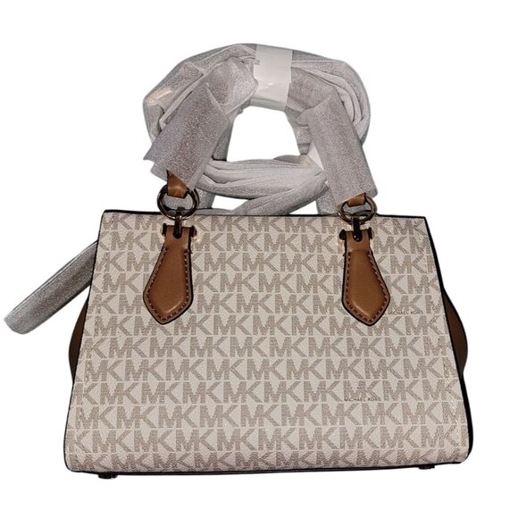 Michael Kors Marilyn Small Crossbody Bag Vanilla Acorn - Picture 2 of 9